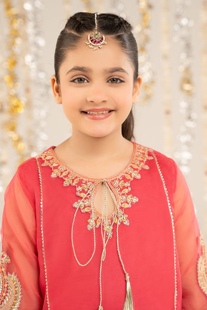 2 Piece Embroidered Organza Suit - Kids Clothing - available at Maria Faisal in UK and USA.