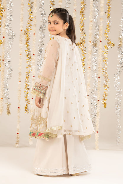 2 Piece Embroidered Organza Suit - Kids Clothing - available at Maria Faisal in UK and USA.