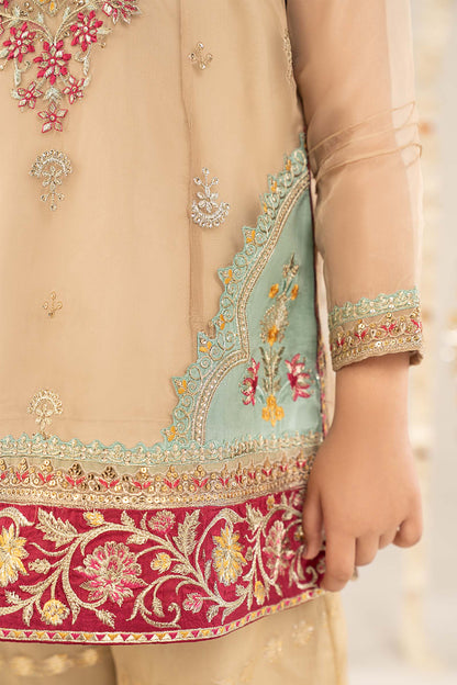 2 Piece Embroidered Organza Suit - Kids Clothing - available at Maria Faisal in UK and USA.