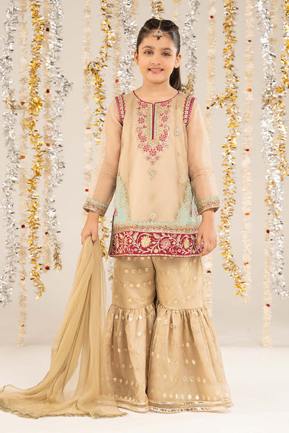 2 Piece Embroidered Organza Suit - Kids Clothing - available at Maria Faisal in UK and USA.