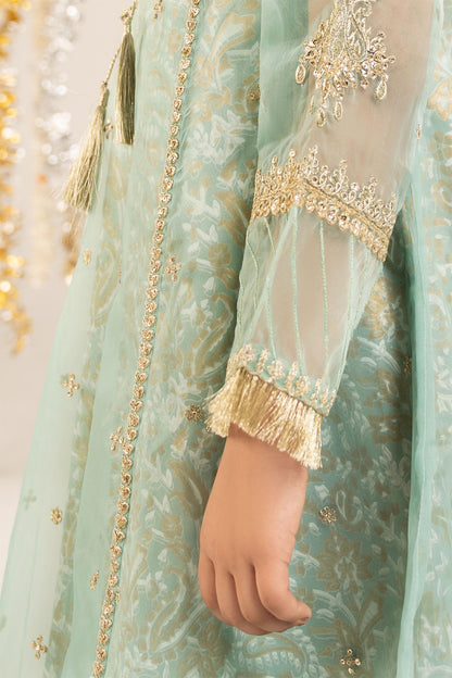 2 Piece Embroidered Organza Suit - Kids Clothing - available at Maria Faisal in UK and USA.