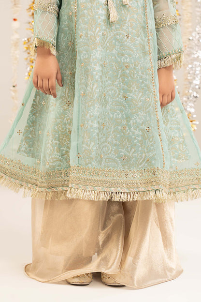 2 Piece Embroidered Organza Suit - Kids Clothing - available at Maria Faisal in UK and USA.