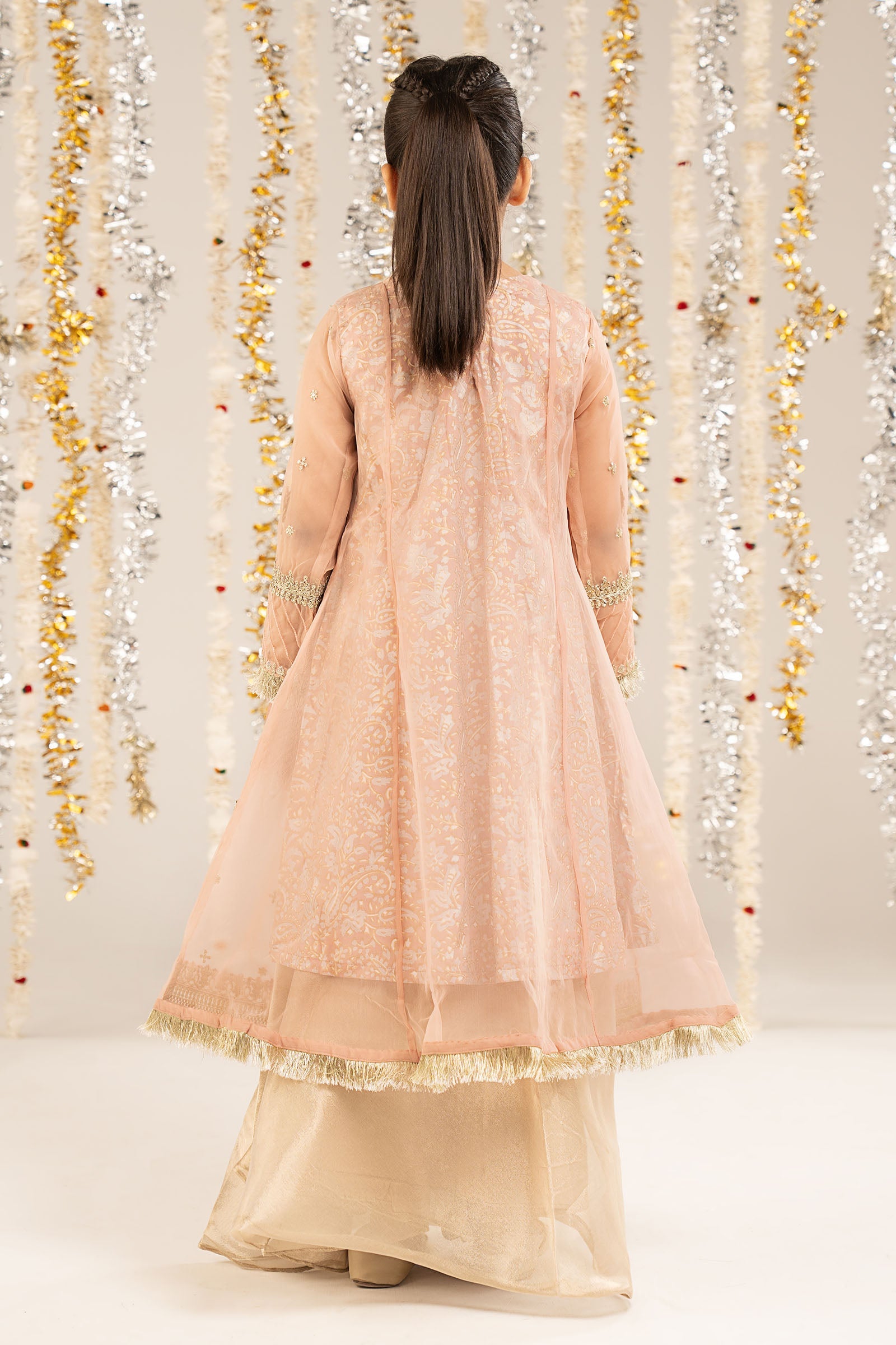 2 Piece Embroidered Organza Suit - Kids Clothing - available at Maria Faisal in UK and USA.