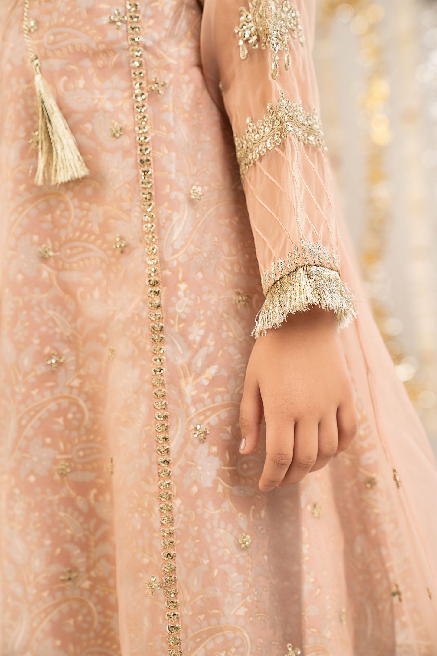 2 Piece Embroidered Organza Suit - Kids Clothing - available at Maria Faisal in UK and USA.