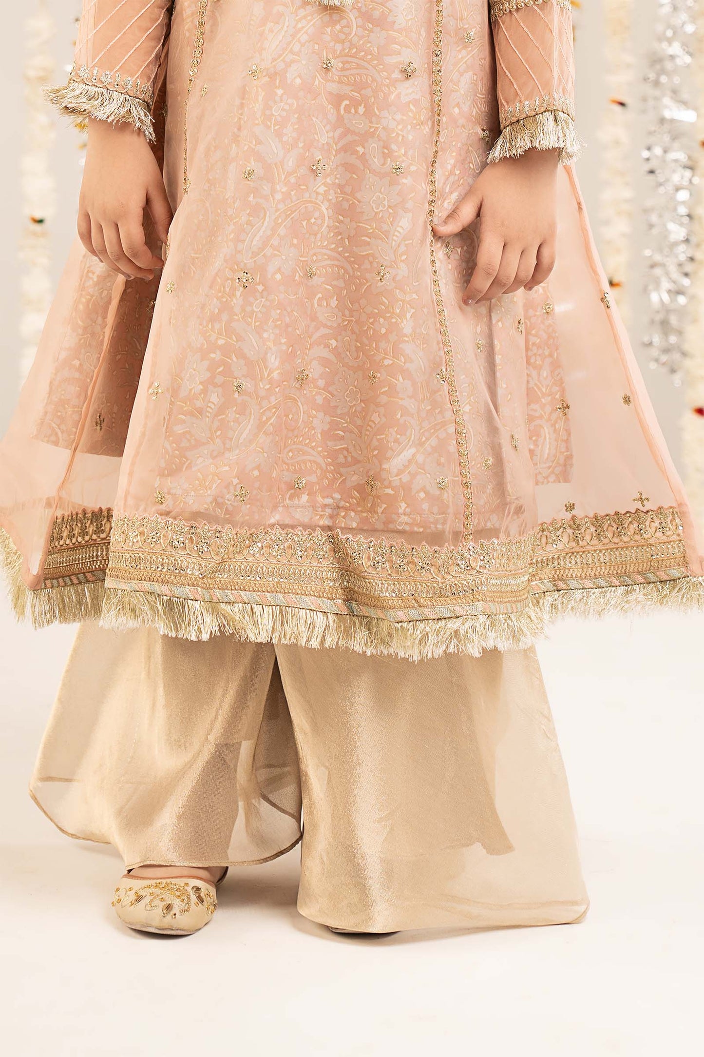 2 Piece Embroidered Organza Suit - Kids Clothing - available at Maria Faisal in UK and USA.