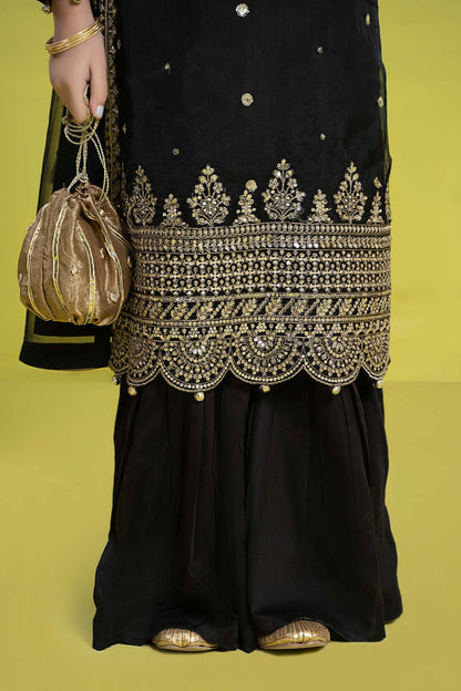 Maria B | 3 Piece Embroidered Organza Suit | MKS-EF24-37 by Maria Faisal - Registered Vendor of : Maria B - type : Kids Clothes - 100% original wedding dresses