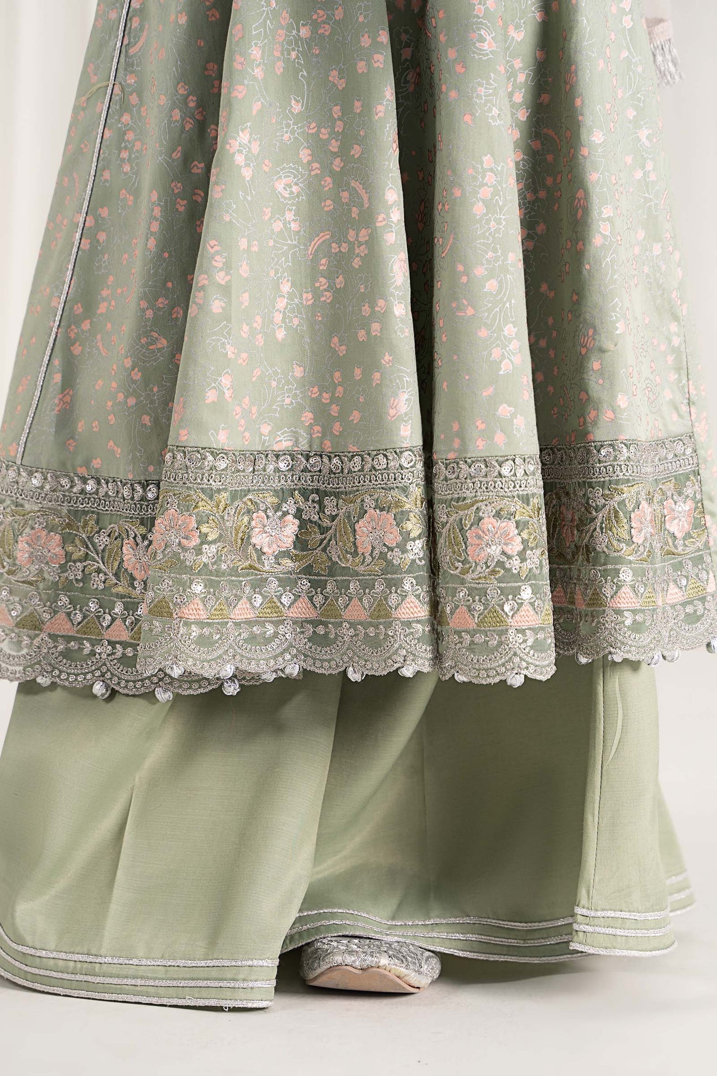 Maria B | 3 Piece Embroidered Cotton Satin Suit | MKS-EF25-08 by Maria Faisal - Registered Vendor of : Maria B - type : Kids Clothes - 100% original wedding dresses