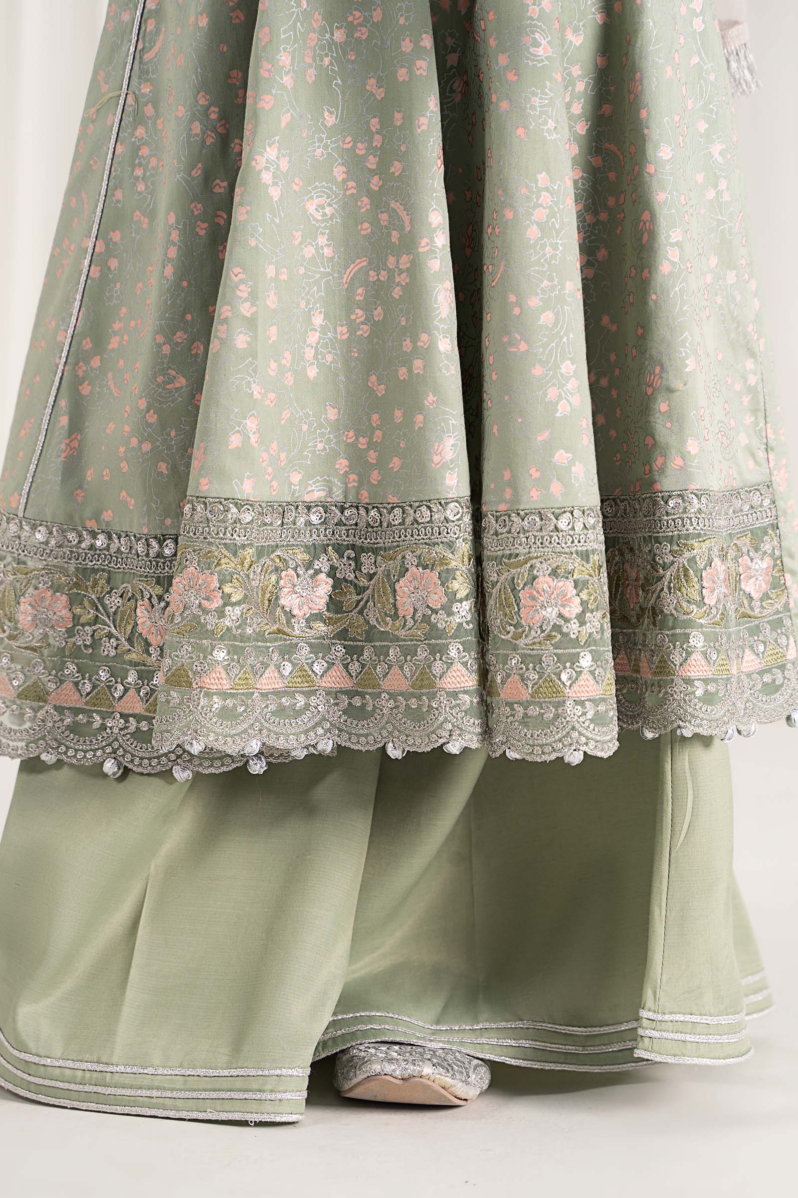 Maria B | 3 Piece Embroidered Cotton Satin Suit | MKS-EF25-08 by Maria Faisal - Registered Vendor of : Maria B - type : Kids Clothes - 100% original wedding dresses