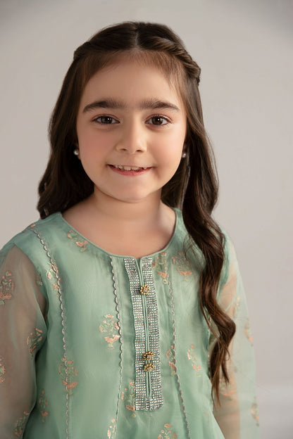3 Piece Printed Poly Organza Suit - Kids Clothes - available at Maria Faisal in UK and USA
