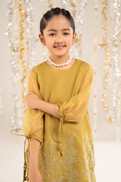 2 Piece Embellished Organza Suit - Kids Clothing - available at Maria Faisal in UK and USA.