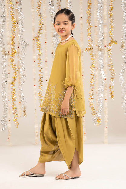 2 Piece Embellished Organza Suit - Kids Clothing - available at Maria Faisal in UK and USA.