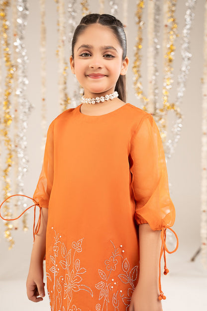 2 Piece Embellished Organza Suit - Kids Clothing - available at Maria Faisal in UK and USA.