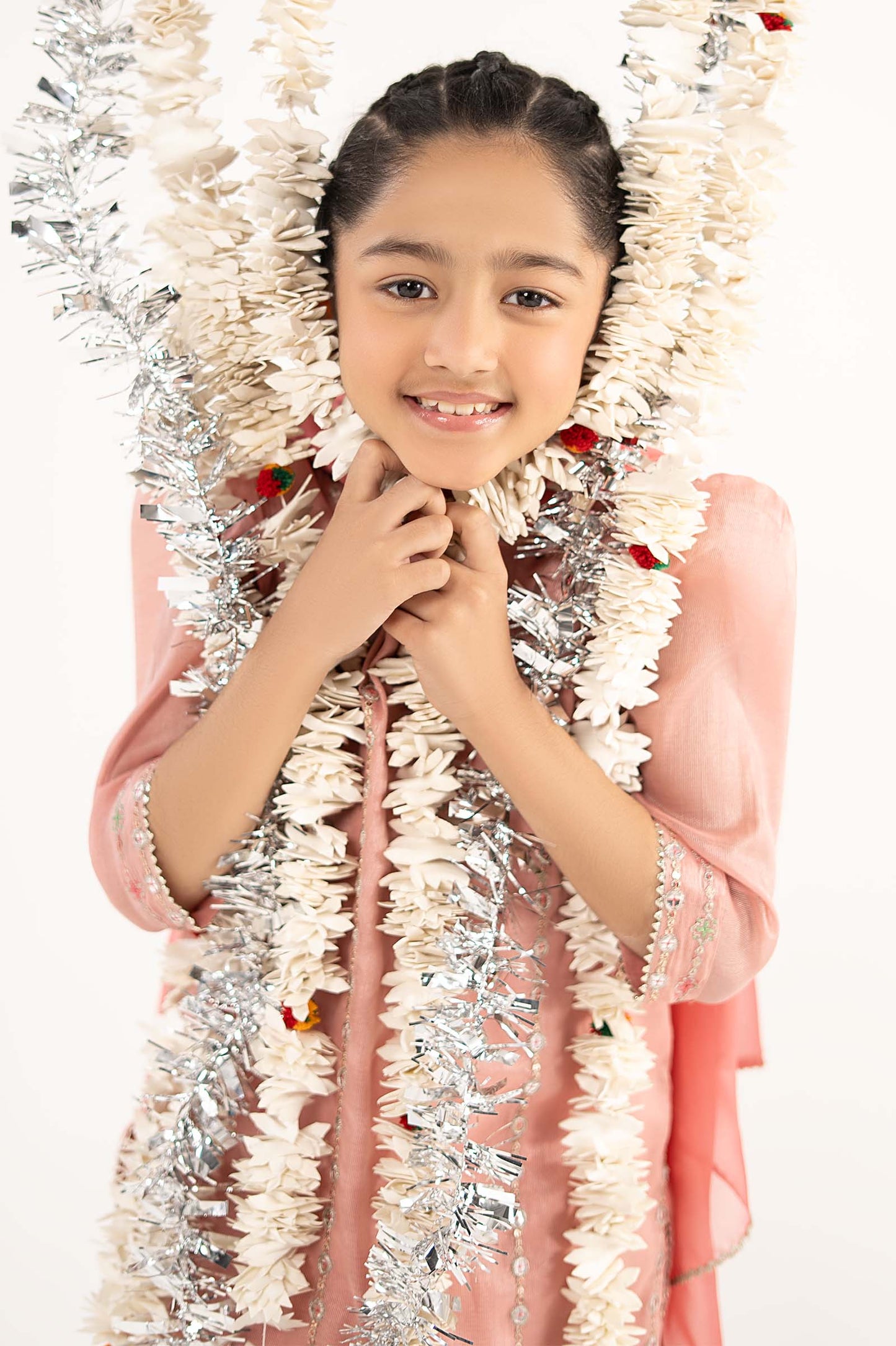3 Piece Embroidered Masoori Suit - by Maria Faisal - Registered Vendor of : Maria B Kids - 100% Original Designer Dress