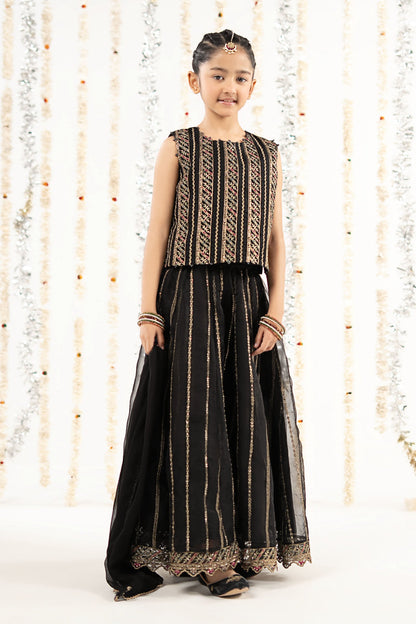 3 Piece Embroidered Organza Suit - by Maria Faisal - Registered Vendor of : Maria B Kids - 100% Original Designer Dress