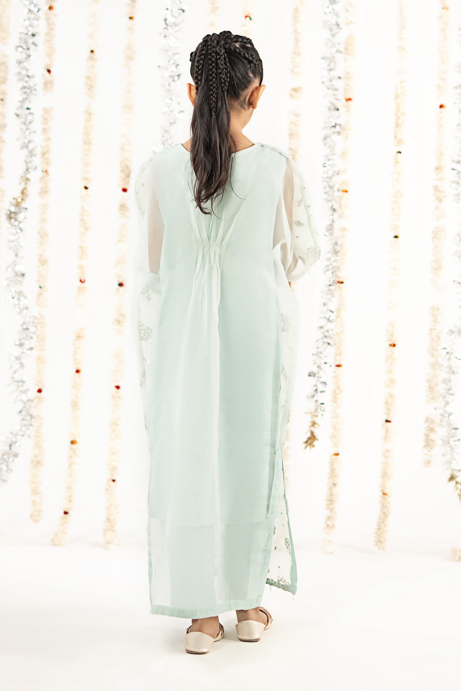 2 Piece Embroidered Organza Suit - Kids Clothing - available at Maria Faisal in UK and USA.