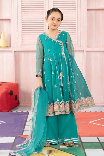 Maria B | 3 Piece Embroidered Organza Suit | MKS-PF24-01