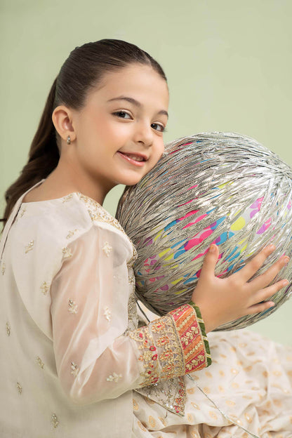3 Piece Embroidered Organza Suit - Kids Clothes - available at Maria Faisal in UK and USA