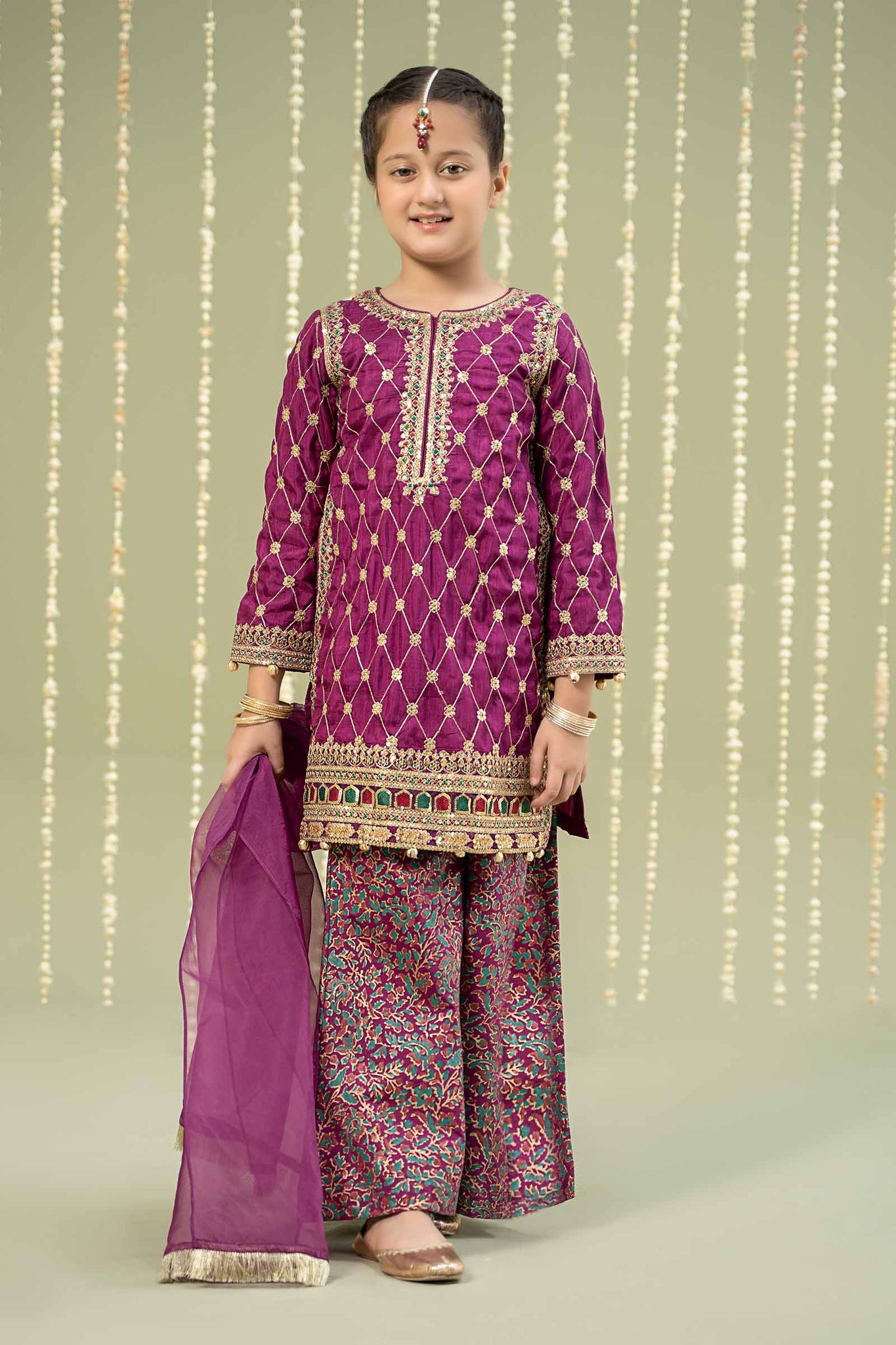 Maria B | 3 Piece Embroidered Raw SiMF Suit | MKS-W24-28