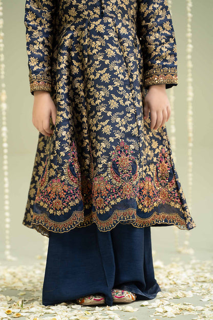 Maria B | 3 Piece Embroidered Jamawar Suit | MKS-W24-30 by Maria Faisal - Registered Vendor of : Maria B - type : Kids Clothes - 100% original wedding dresses