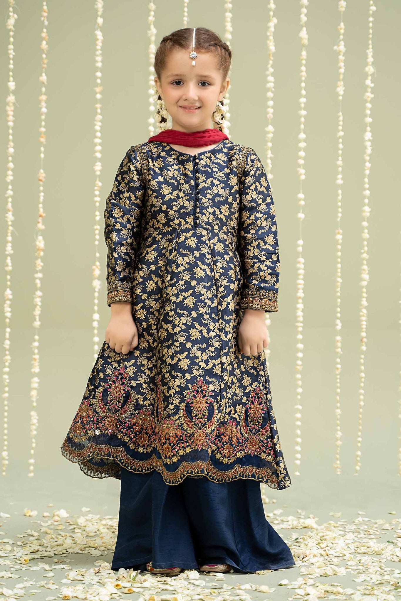 Maria B | 3 Piece Embroidered Jamawar Suit | MKS-W24-30