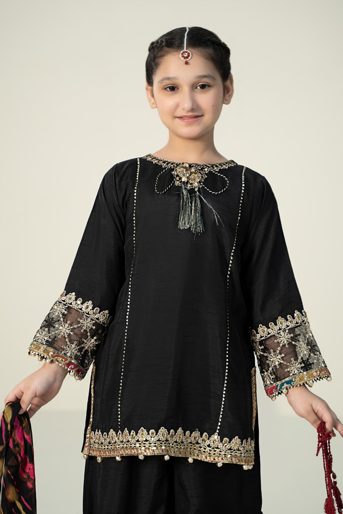 Maria B | 3 Piece Embroidered Raw SiMF Suit | MKS-W24-31