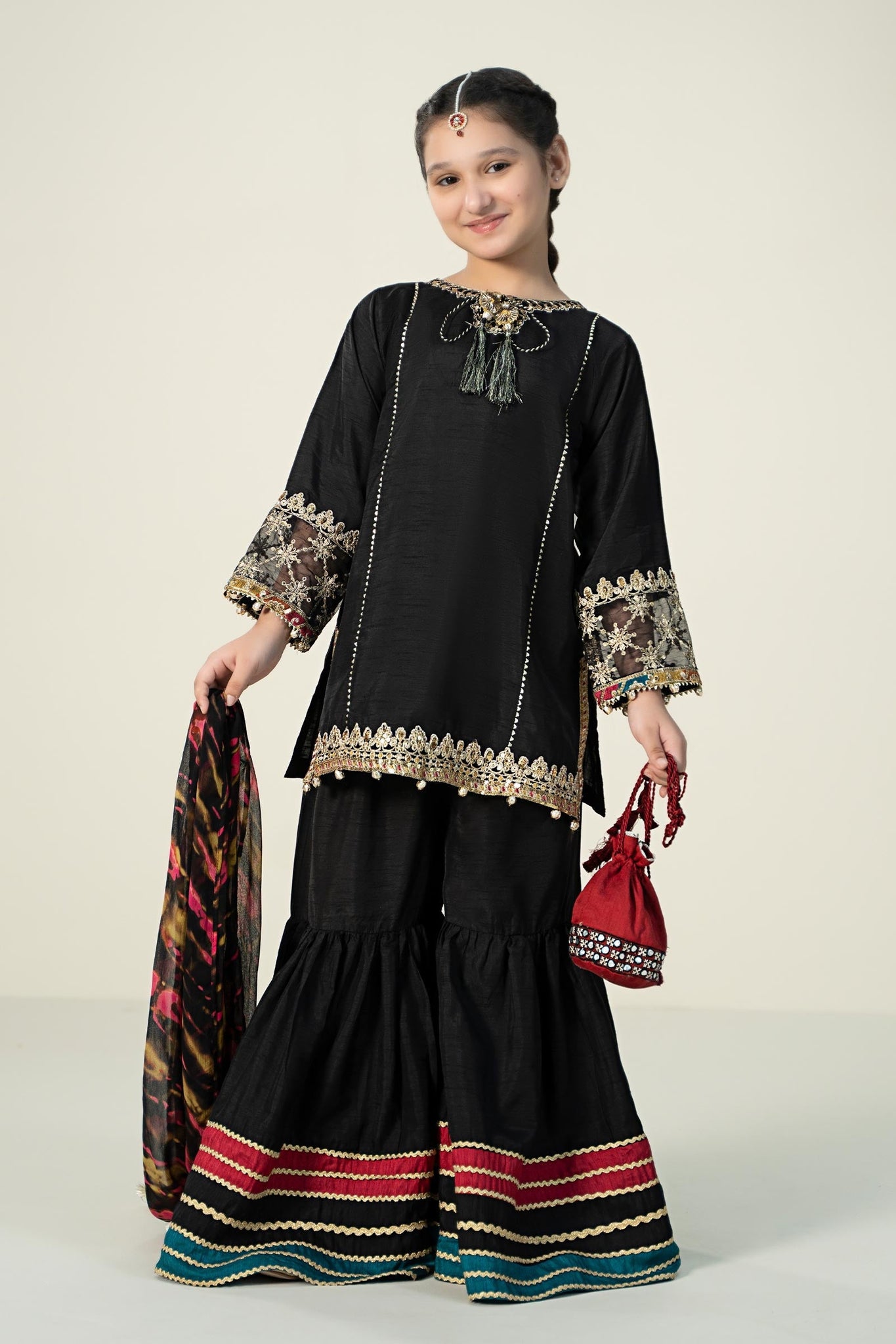 Maria B | 3 Piece Embroidered Raw SiMF Suit | MKS-W24-31