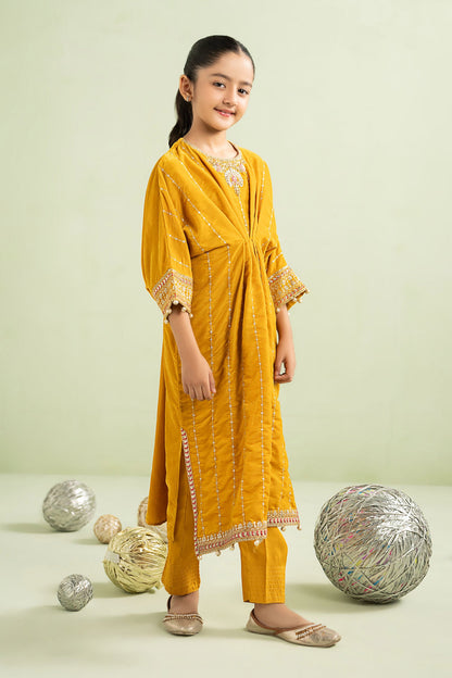 2 Piece Embroidered Velvet Suit - Kids Clothes - available at Maria Faisal in UK and USA