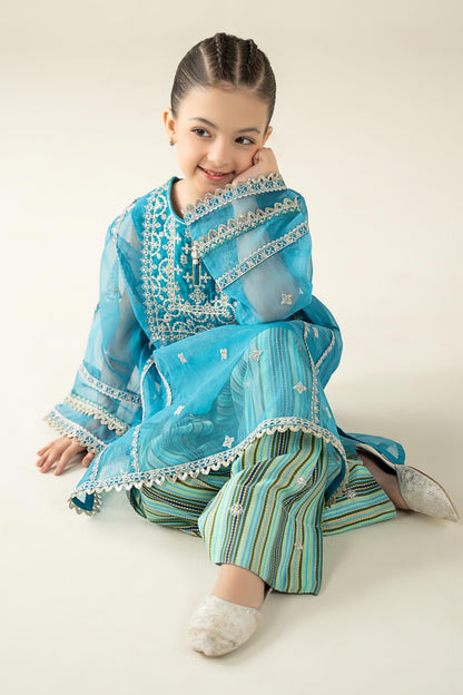 2 Piece Embroidered Organza Suit - Kids Clothes - available at Maria Faisal in UK and USA