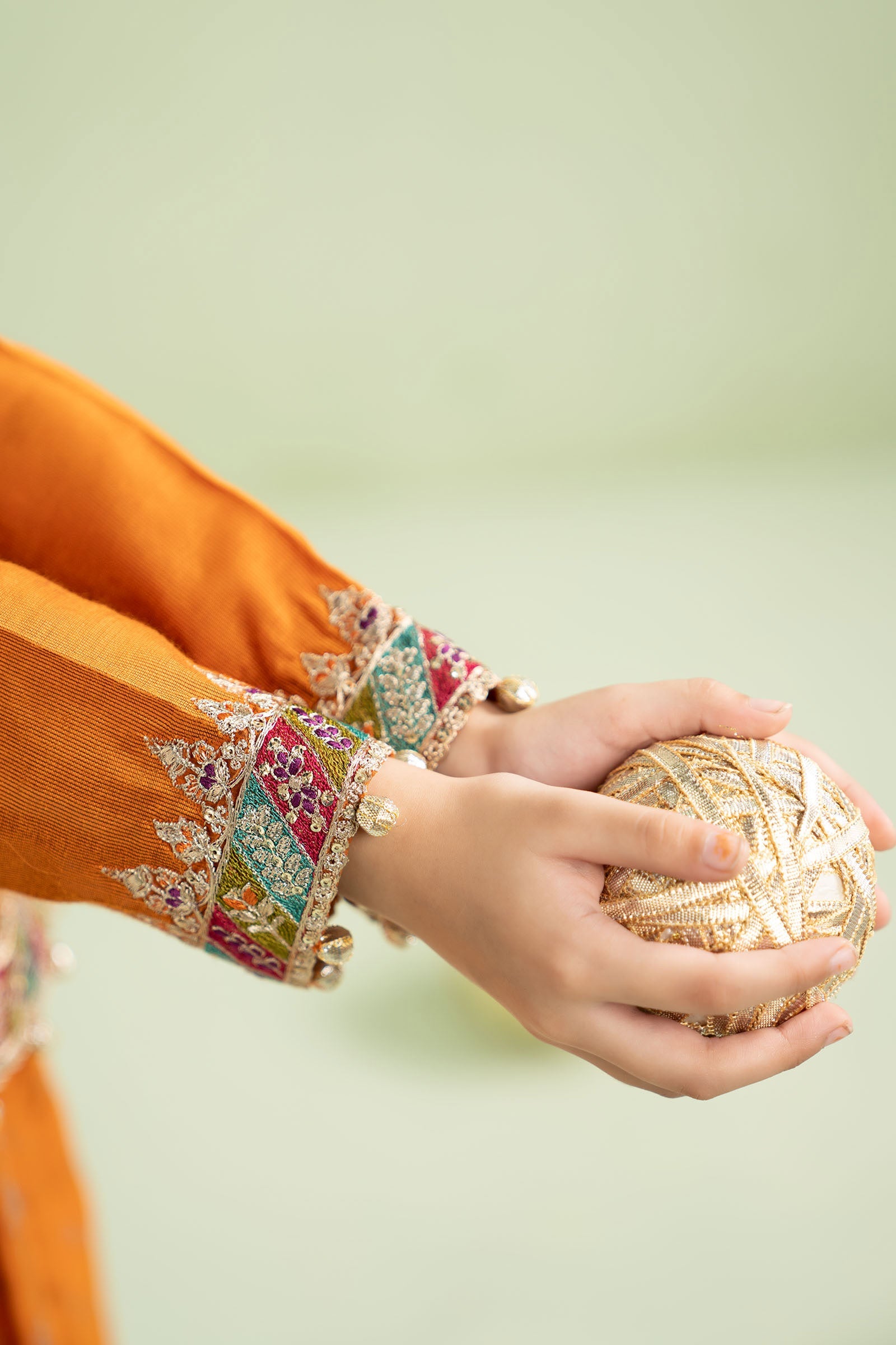 3 Piece Embroidered Silk Net Suit - Kids Clothes - available at Maria Faisal in UK and USA