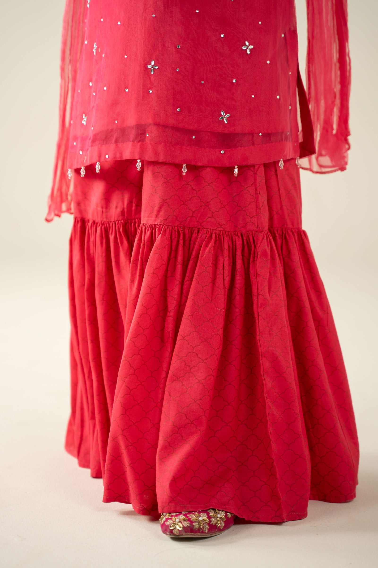 3 Piece Embellished Organza Suit - Kids Clothing - available at Maria Faisal in UK and USA.