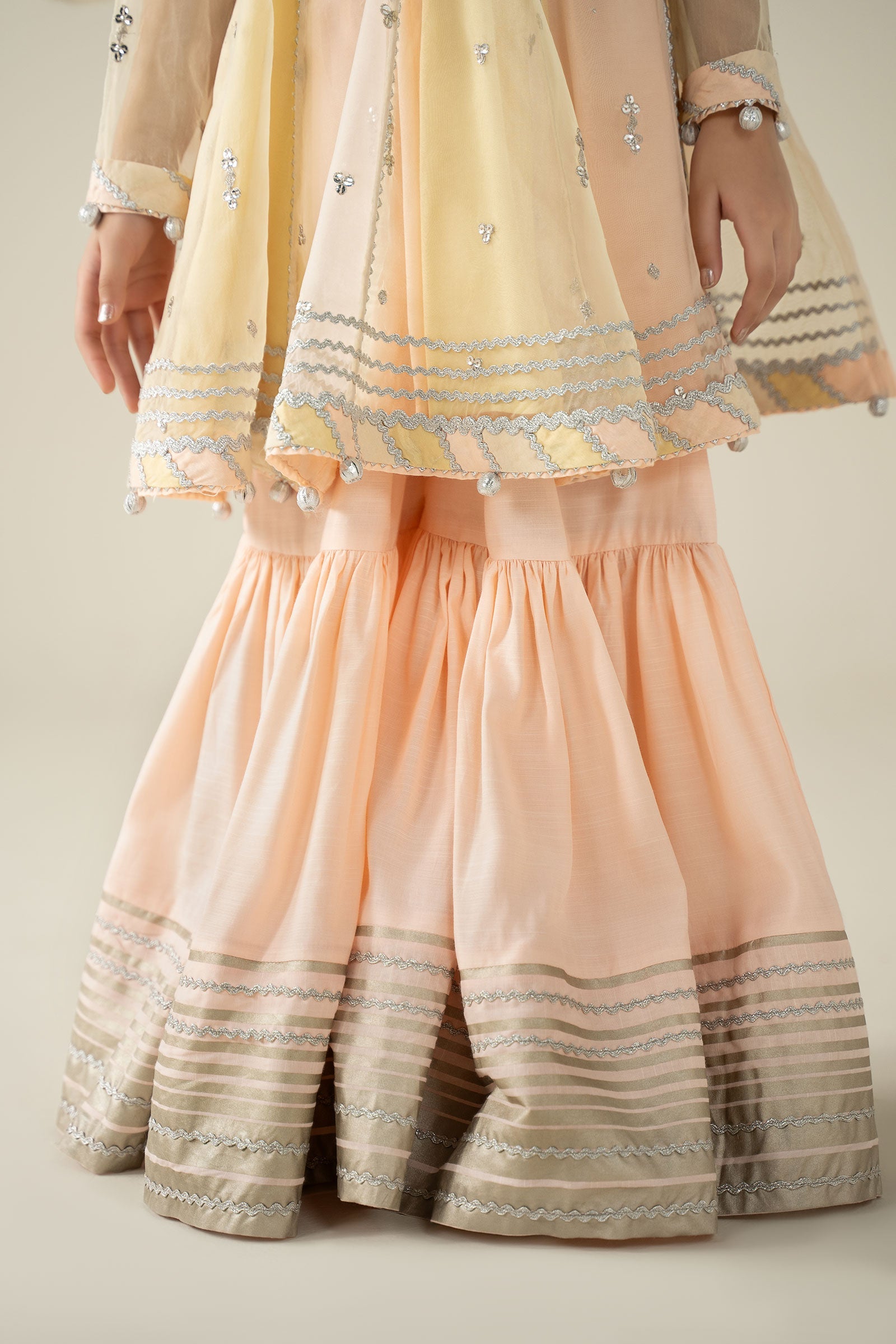 3 Piece Embroidered Organza Suit - Kids Clothes - available at Maria Faisal in UK and USA