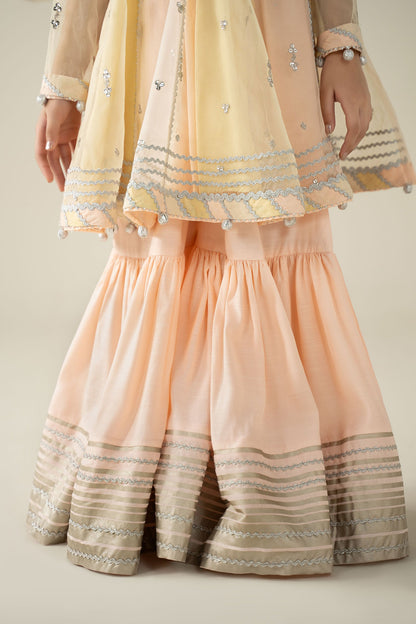 3 Piece Embroidered Organza Suit - Kids Clothes - available at Maria Faisal in UK and USA