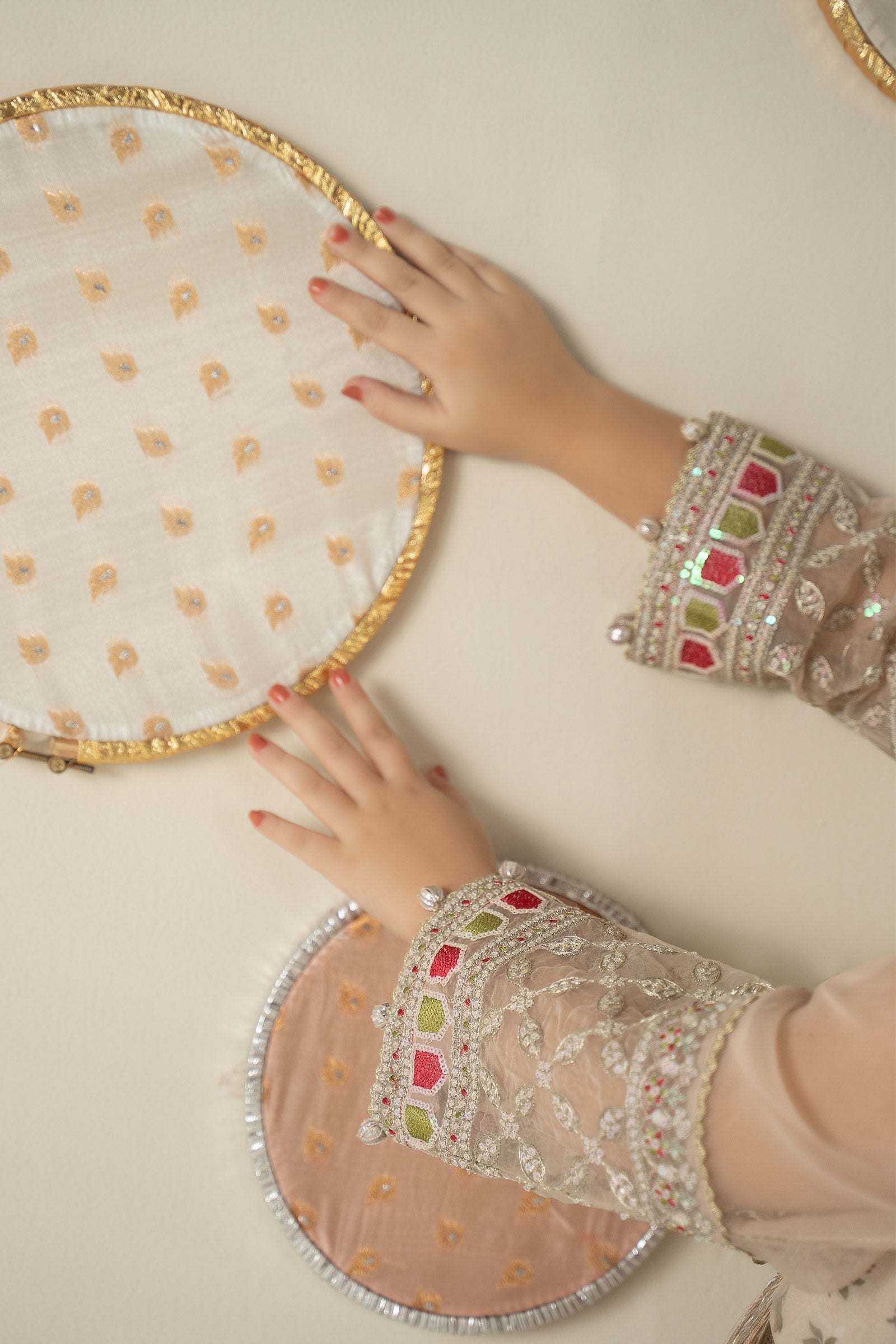 3 Piece Embroidered Organza Suit - Kids Clothing - available at Maria Faisal in UK and USA.