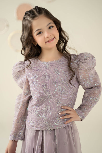 3 Piece Embroidered Organza Suit - Kids Clothes - available at Maria Faisal in UK and USA