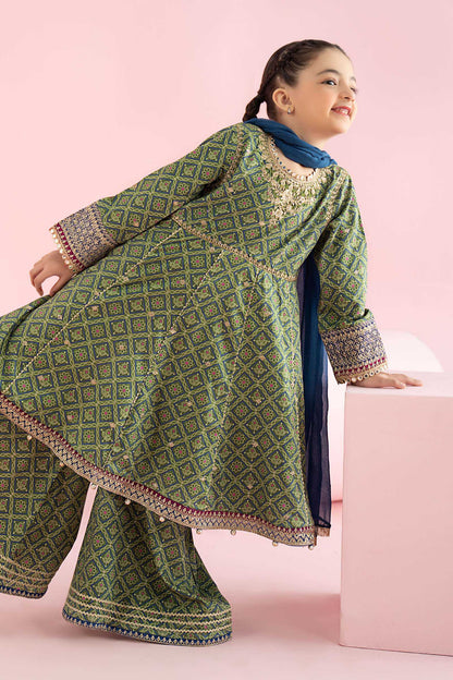 3 Piece Embroidered PK Raw Silk Suit - Kids Clothes - available at Maria Faisal in UK and USA