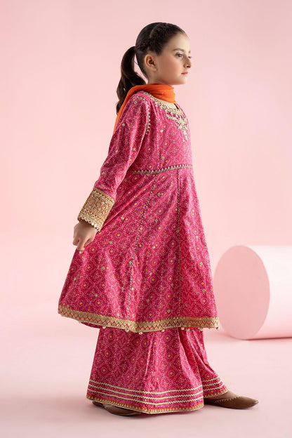 3 Piece Embroidered PK Raw Silk Suit - Kids Clothing - available at Maria Faisal in UK and USA.