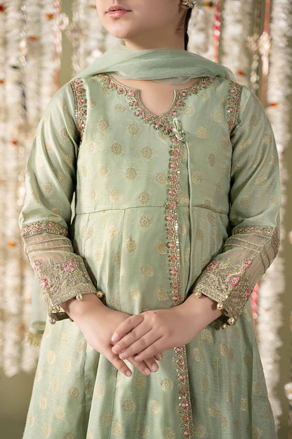 3 Piece Embroidered Cotton Lurex Suit - Kids Clothes - available at Maria Faisal in UK and USA