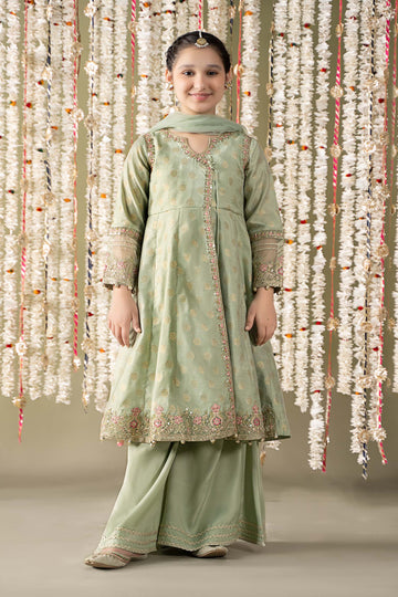 Maria B | 3 Piece Embroidered Cotton Lurex Suit | MKS-EF25-12