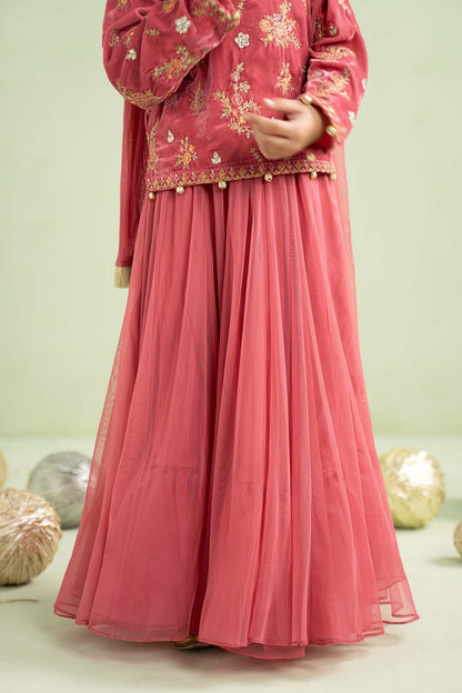 3 Piece Embroidered Velvet Suit - Kids Clothes - available at Maria Faisal in UK and USA