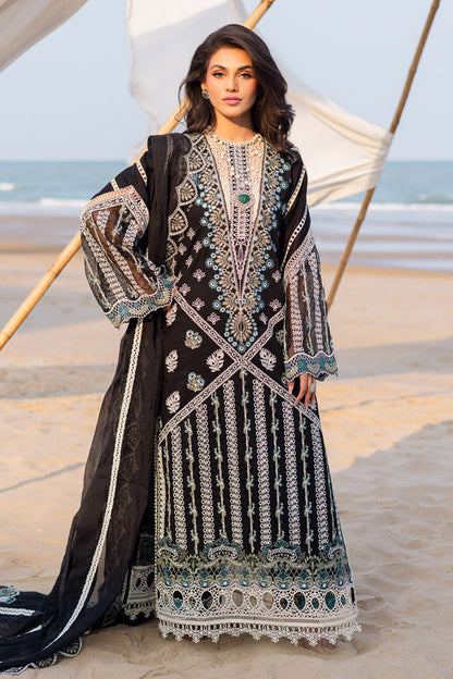 Marjjan | Mavi Lawn | MLL-19 B (BLACK) - Ladies Clothes - Maria Faisal