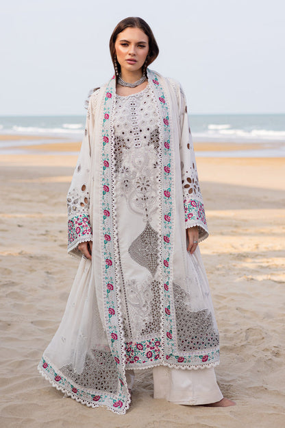 Marjjan | Mavi Lawn | MLL-21 A (SILVER SKIN) - Ladies Clothes - Maria Faisal