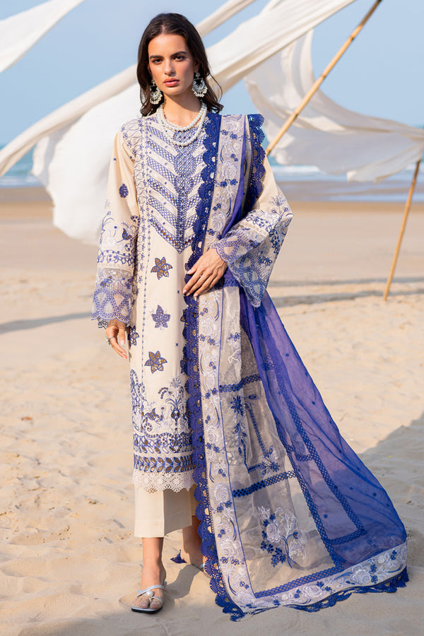 Marjjan | Mavi Lawn | MLL-22 B (SKIN) - Ladies Clothes - Maria Faisal
