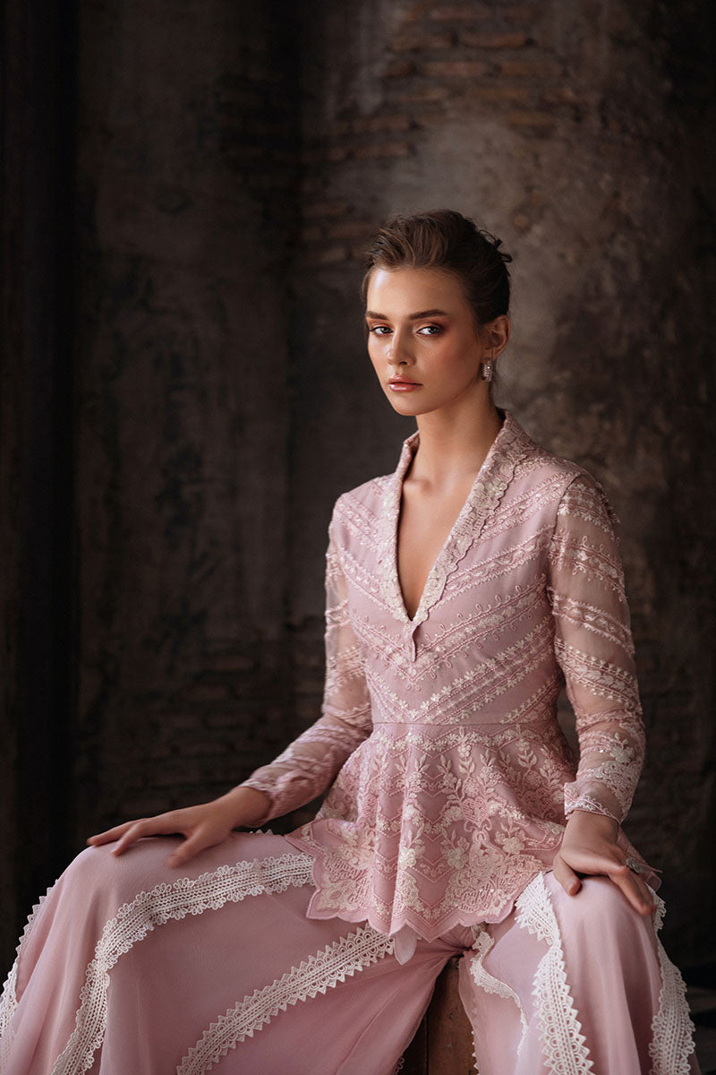 Mushq | Fusion Pret | OPHELIA - Designer Dress with Intricate embroidery and embellishments. Shop elegent wedding dress at Maria Faisal.