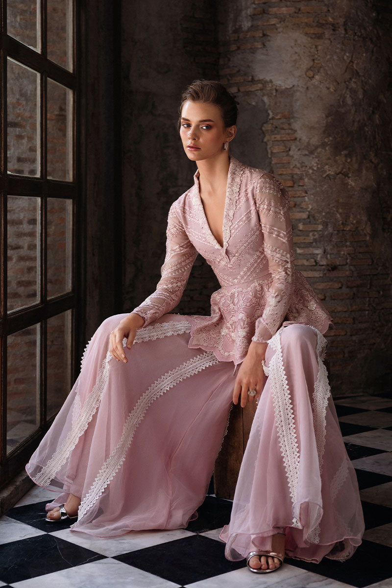 Mushq | Fusion Pret | OPHELIA - Designer Dress with Intricate embroidery and embellishments. Shop elegent wedding dress at Maria Faisal.