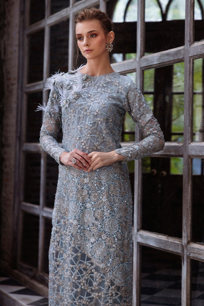 Mushq | Fusion Pret | LUMEN - Designer Dress with Intricate embroidery and embellishments. Shop elegent wedding dress at Maria Faisal.