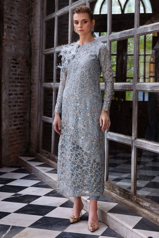Mushq | Fusion Pret | LUMEN - Designer Dress with Intricate embroidery and embellishments. Shop elegent wedding dress at Maria Faisal.