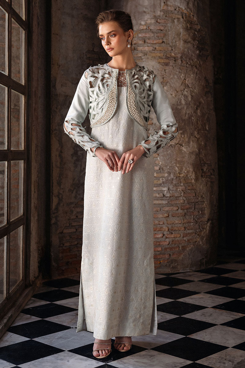 Mushq | Fusion Pret | CLIO - Designer Dress with Intricate embroidery and embellishments. Shop elegent wedding dress at Maria Faisal.