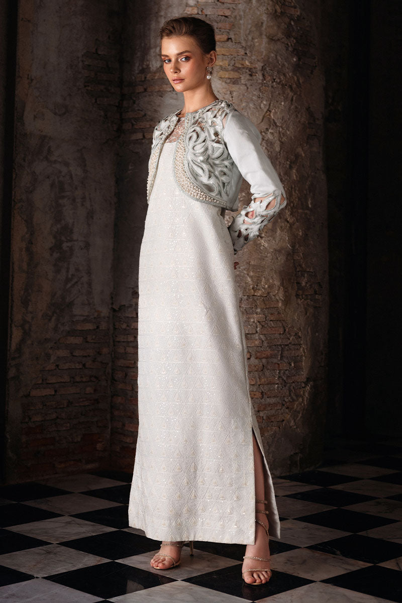 Mushq | Fusion Pret | CLIO - Designer Dress with Intricate embroidery and embellishments. Shop elegent wedding dress at Maria Faisal.