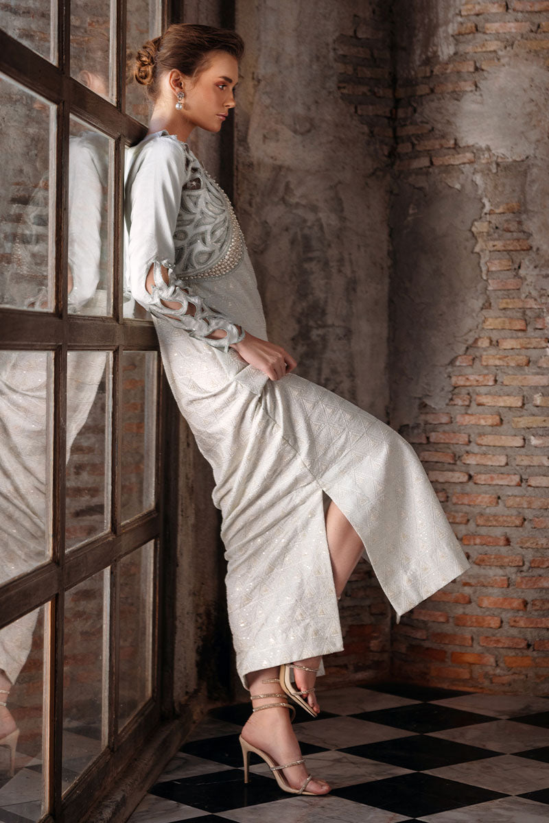 Mushq | Fusion Pret | CLIO - Designer Dress with Intricate embroidery and embellishments. Shop elegent wedding dress at Maria Faisal.