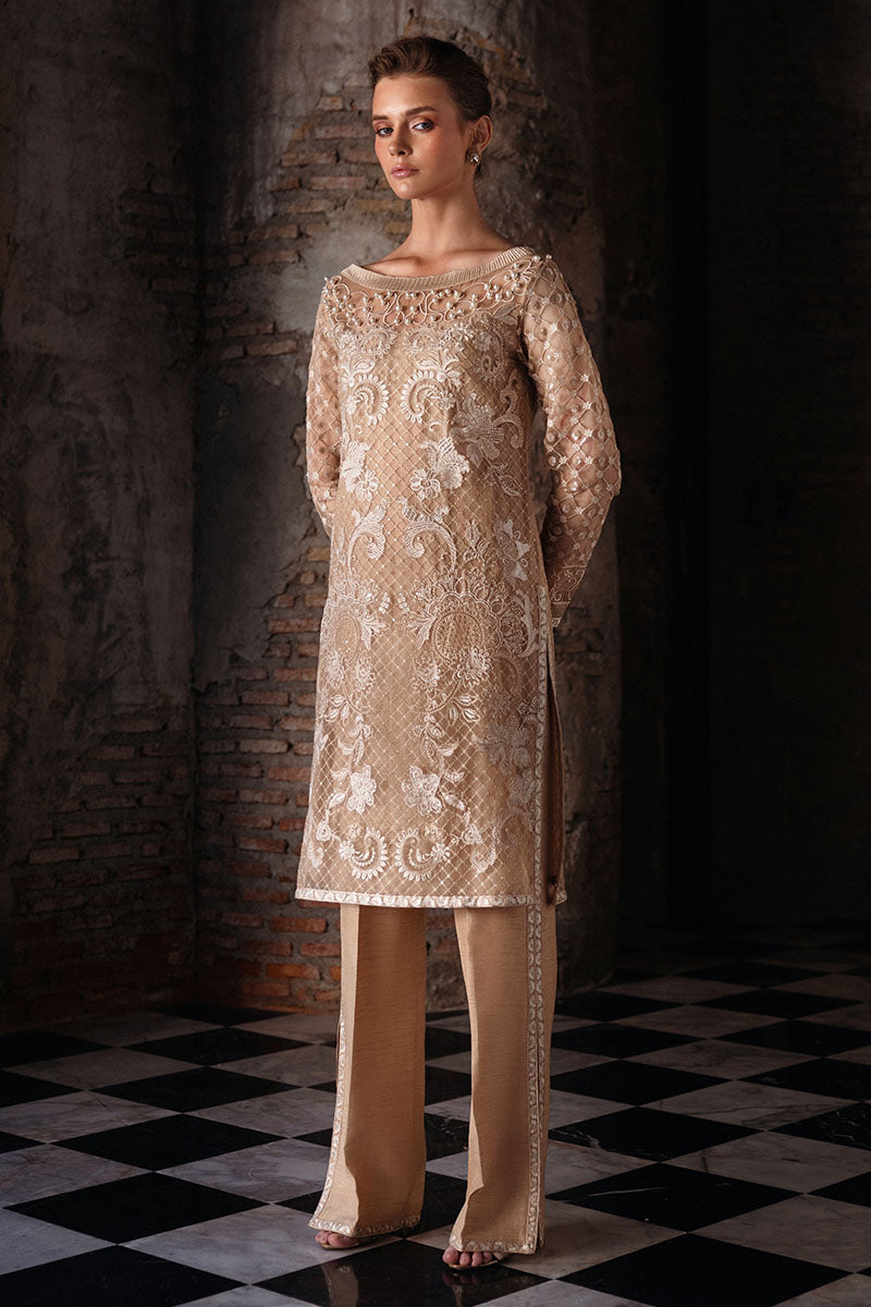 Mushq | Fusion Pret | VIXEN - Designer Dress with Intricate embroidery and embellishments. Shop elegent wedding dress at Maria Faisal.